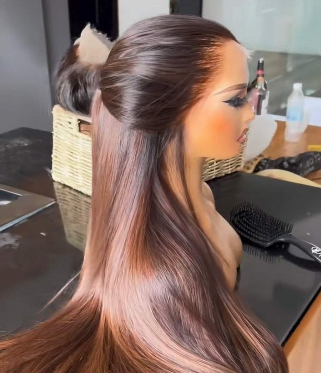 SDD Ombré Silky Straight Hair (Transparent Lace)