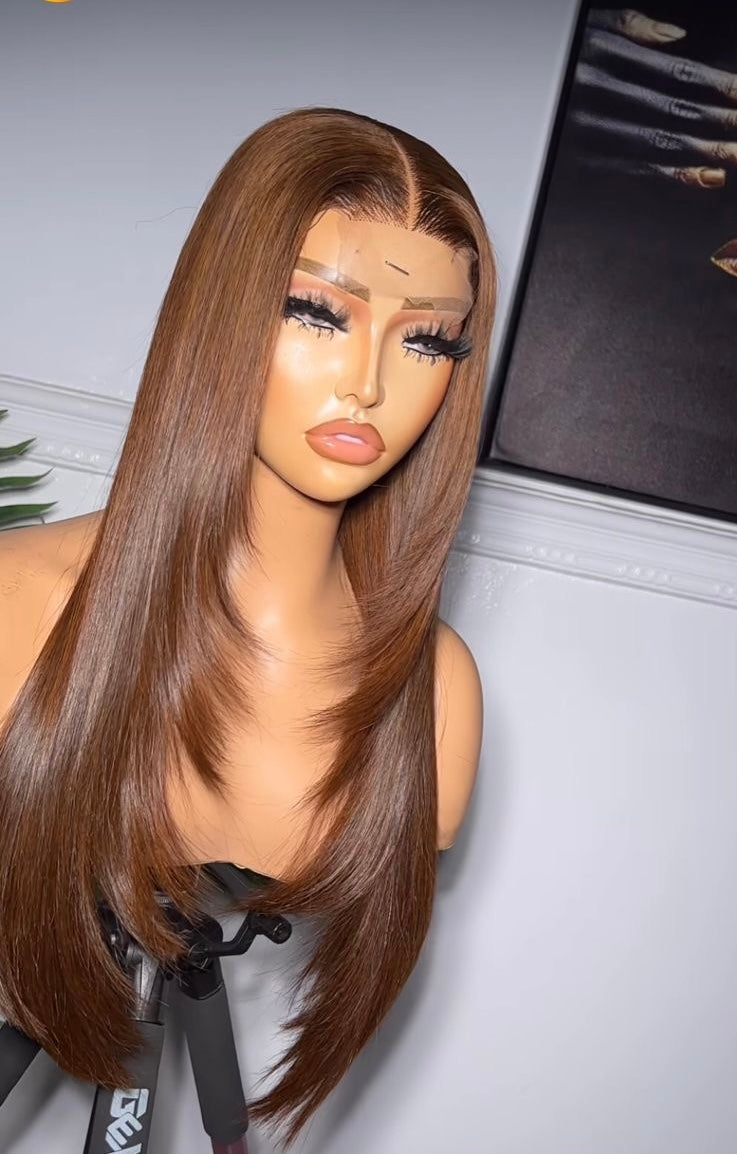 SDD Ombré Silky Straight Hair (Transparent Lace)